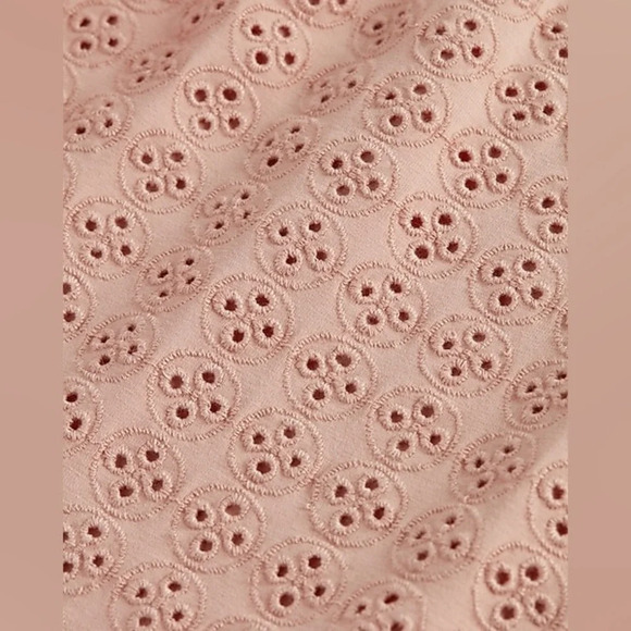 Express NWT Sweetheart Neckline Eyelet Puff Sleeve Blouse Pink XL Barbiecore - Picture 3 of 9